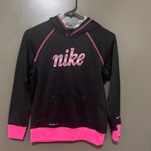 Nike Kids Hoodie in Black and Pink
